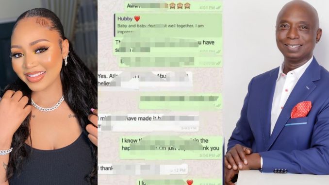 Regina Daniels Leaks Chat She Had With Her Husband Ned Nwoko Were He Was Seen Doing This