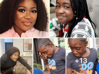 My Mother beats me alot, Sometimes I wonder if gave birth to me – Mercy Johnson’s First Child, Purity cries out (Video)